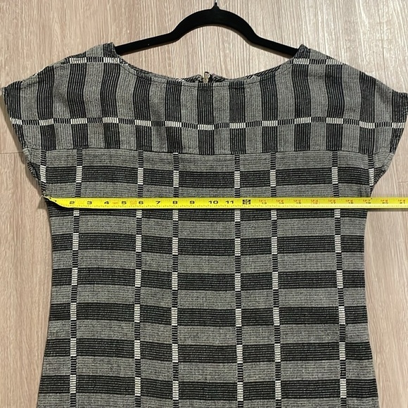 Lou & Grey Women’s Dress Medium Black & Grey 100% Cotton Contemporary - Picture 10 of 13